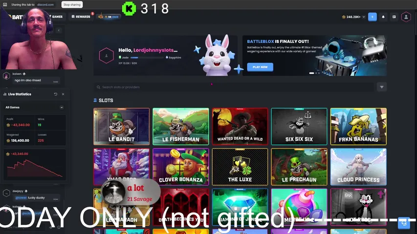 LORDJohnnySlots playing Slots & Casino - Live Casino Stream
