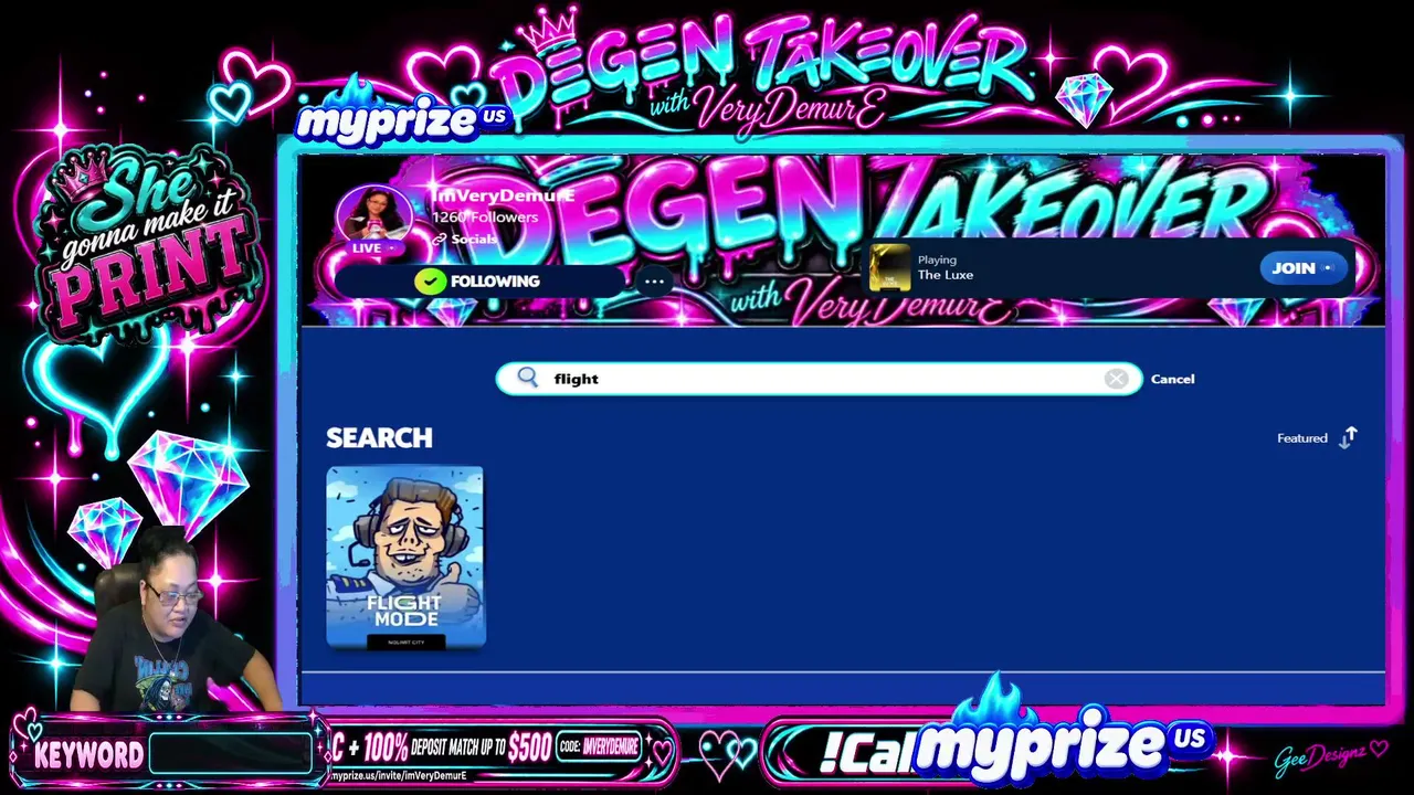 ImVeryDemurE live