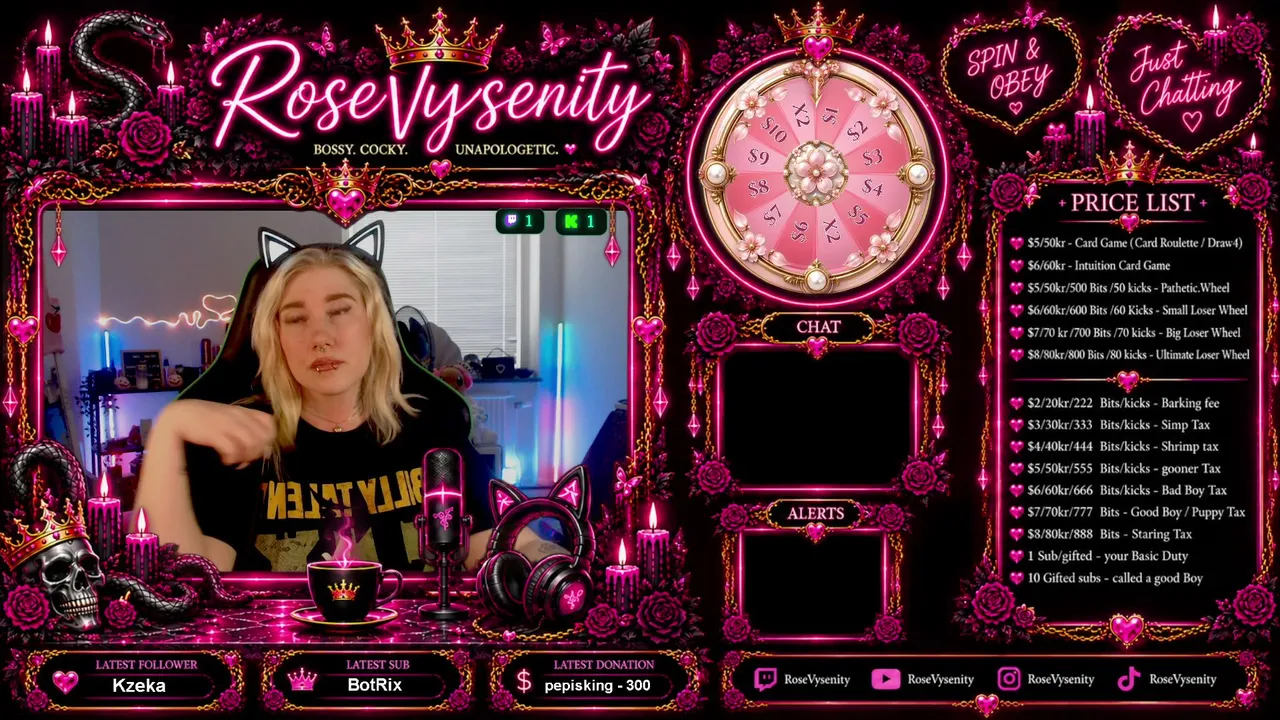RoseVysenity live