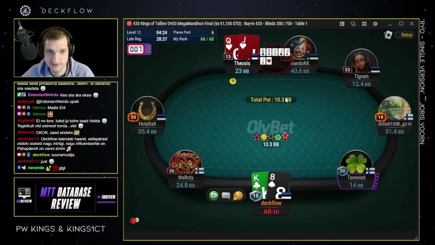 deckflow playing Poker - Live Casino Stream