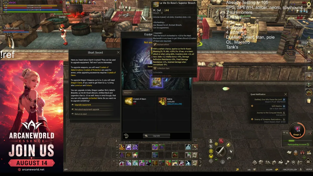 OBT ArcaneWorld Essence  START 14.08. !REF