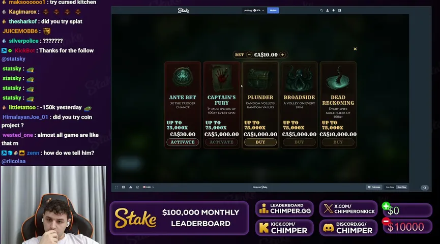 chimper playing Slots & Casino - Live Casino Stream