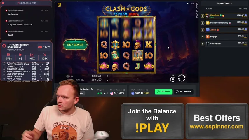 Slotspinner playing Slots & Casino - Live Casino Stream