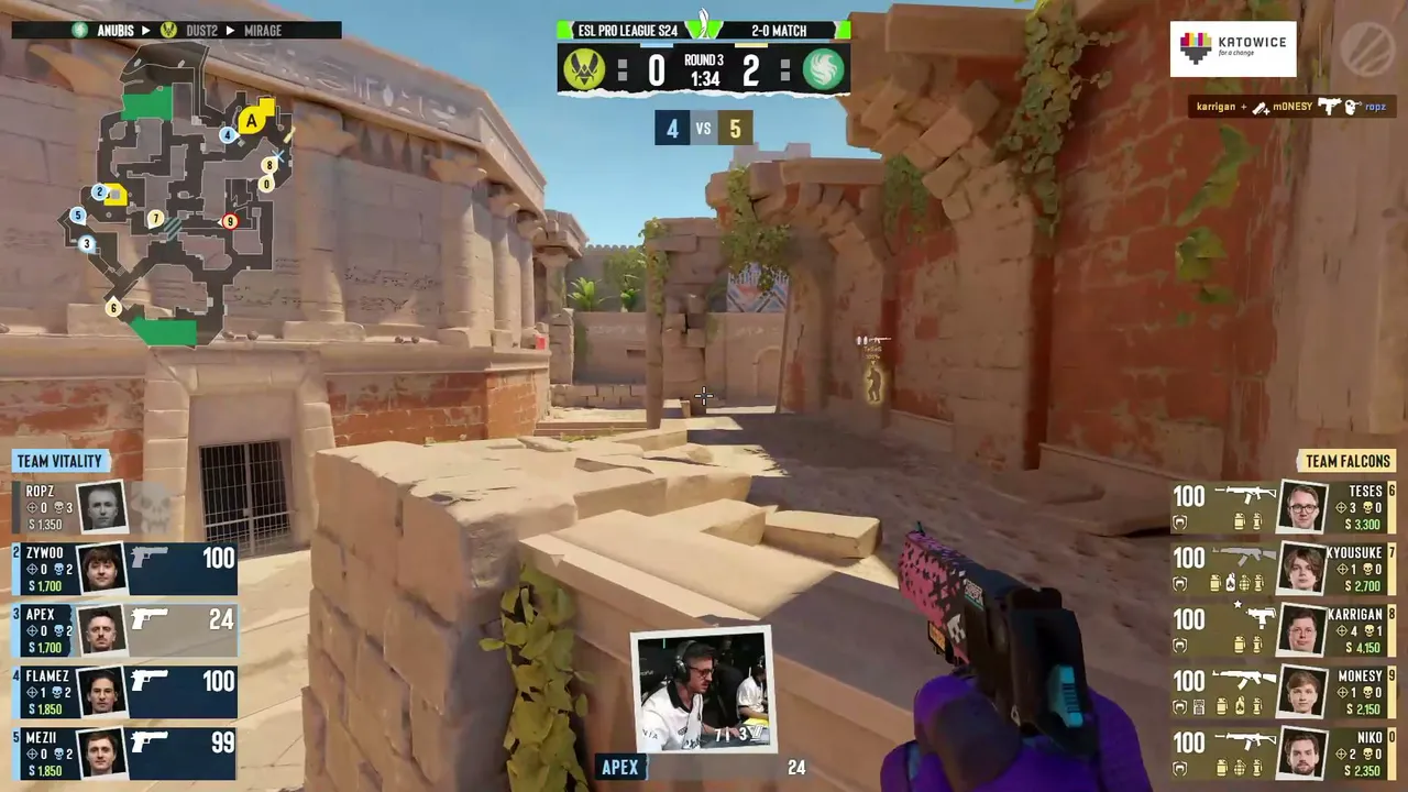 LIVE: Team Vitality vs. Team Falcons - ESL Pro League Season 24 - Group Stage