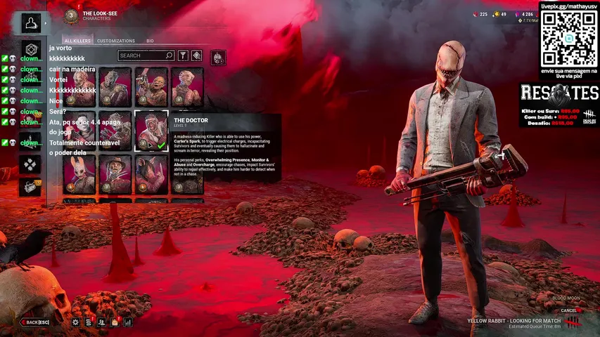 LIZEZINHA DO MAIN KILLAH P100GHOUL / Live na !roxinha também