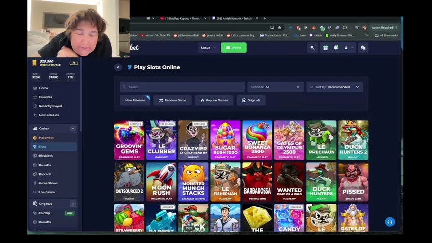 Andy playing Slots & Casino - Live Casino Stream