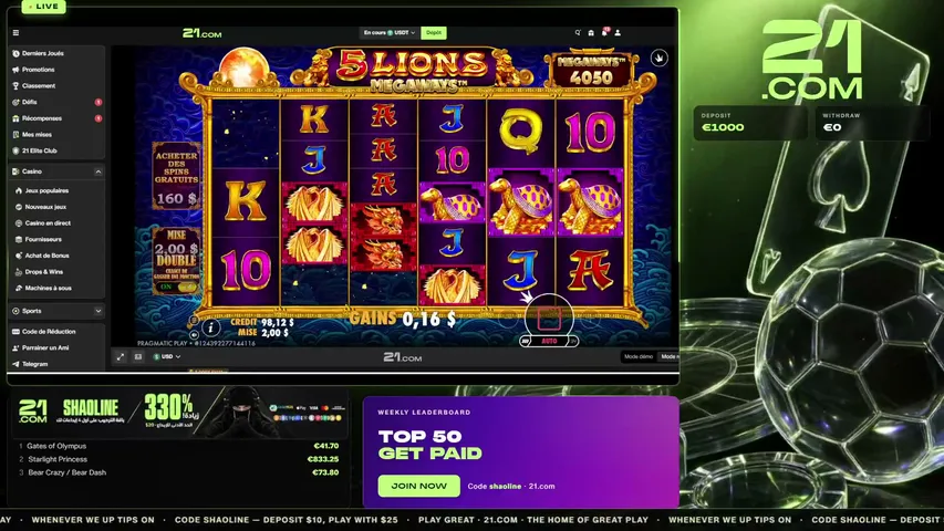 !21 Casino -start 1000 usd Bonus Buy/Hunt