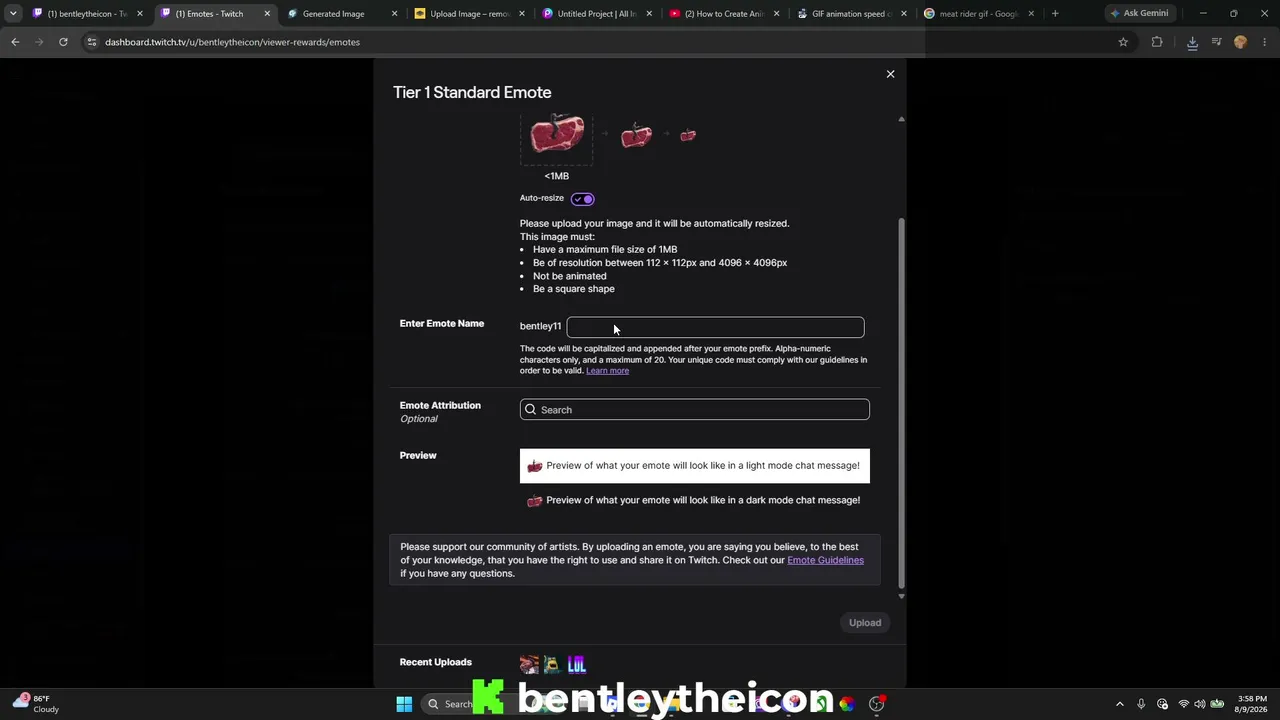 bentleytheicon live