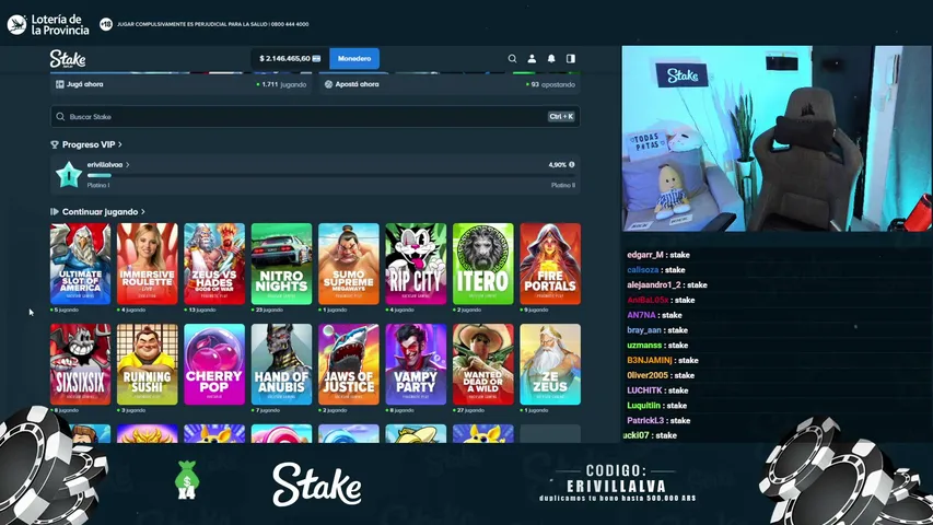 erivillalvaa playing Slots & Casino - Live Casino Stream