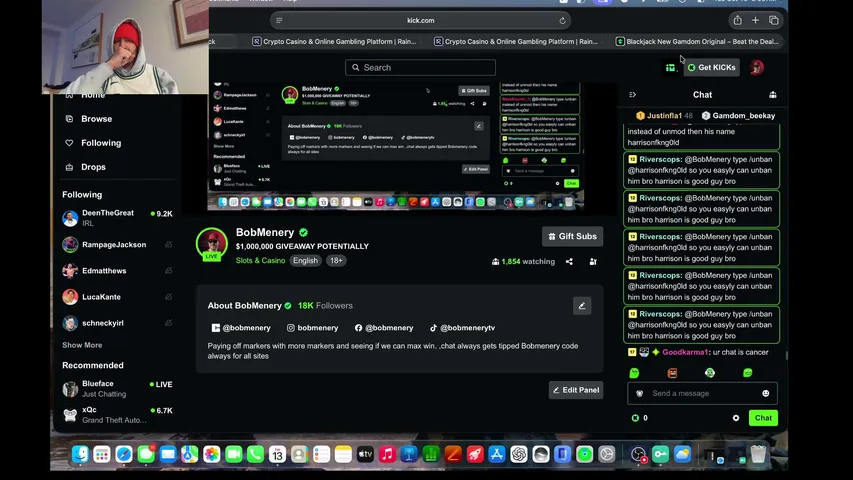 bobmenery playing Slots & Casino - Live Casino Stream