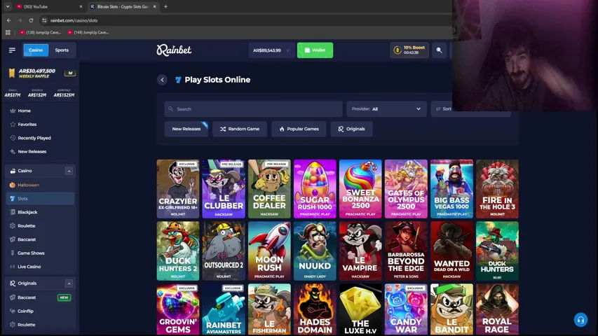 bossmanross playing Slots & Casino - Live Casino Stream