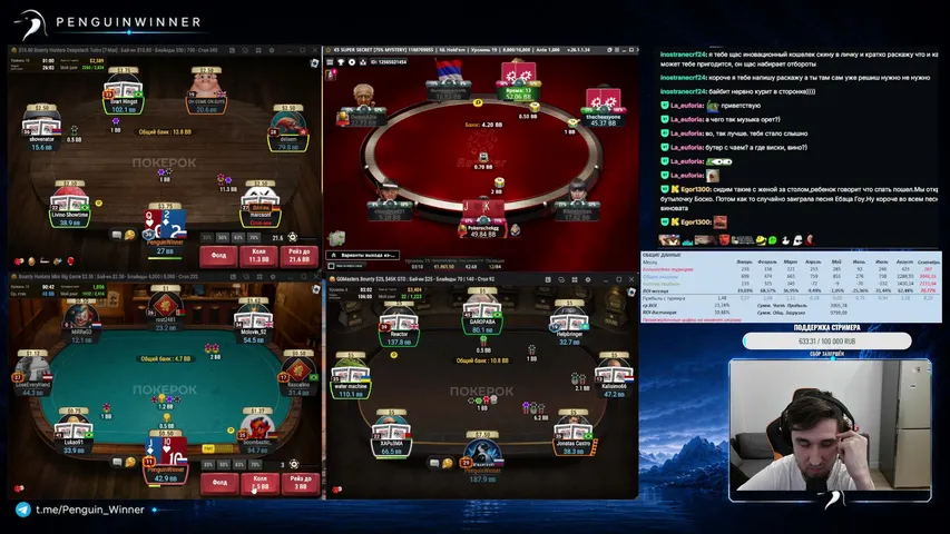 penguinwinner playing Monopoly Poker - Live Casino Stream