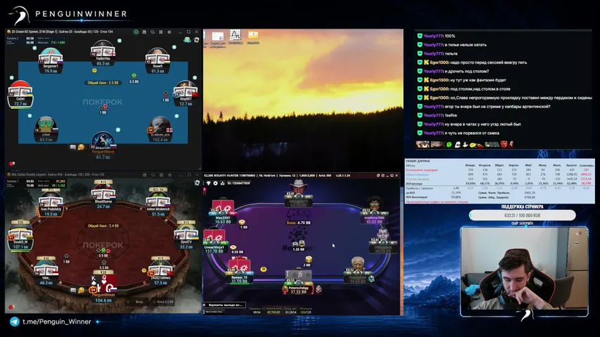 penguinwinner playing Monopoly Poker - Live Casino Stream
