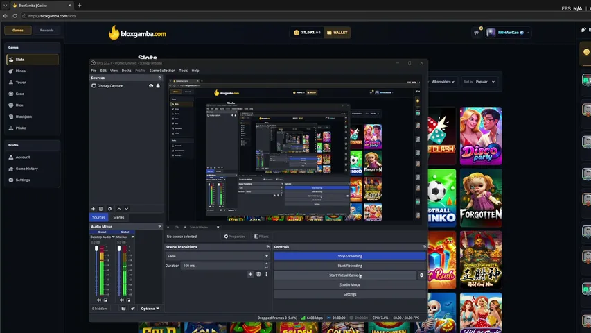 rghawkae playing Slots & Casino - Live Casino Stream