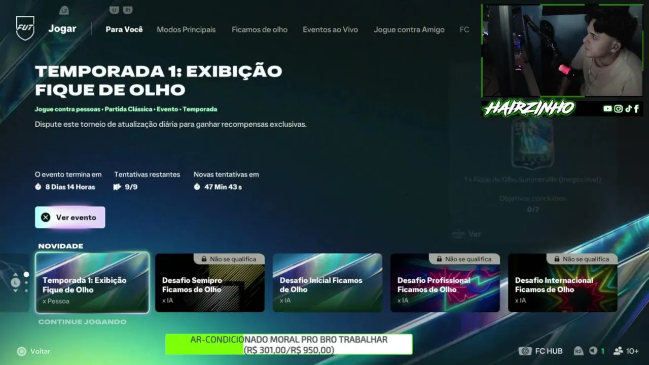 Hairzinho live stream