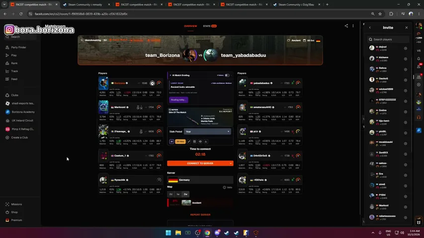 Borizona playing Counter-Strike 2 - Live Casino Stream