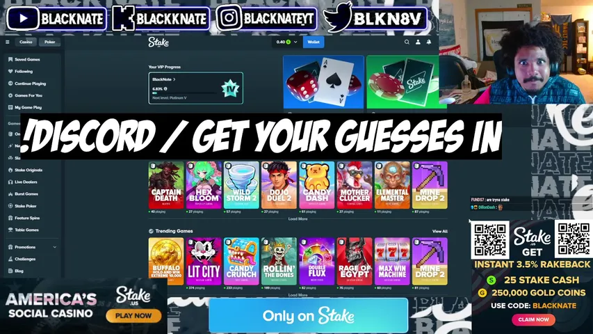 blackknate playing Slots & Casino - Live Casino Stream