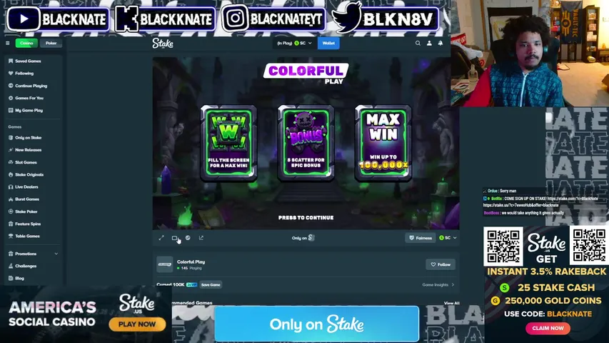 blackknate playing Slots & Casino - Live Casino Stream