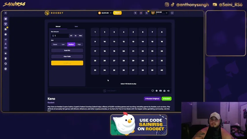 sainirs6 playing Slots & Casino - Live Casino Stream