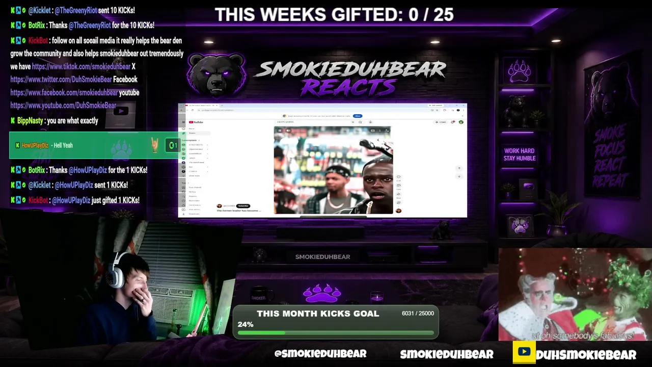 Smokieduhbear live