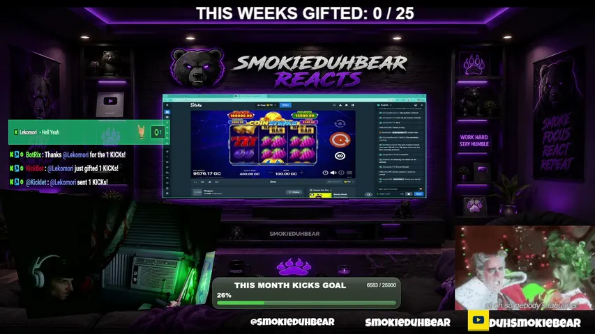 smokieduhbear playing Slots & Casino - Live Casino Stream