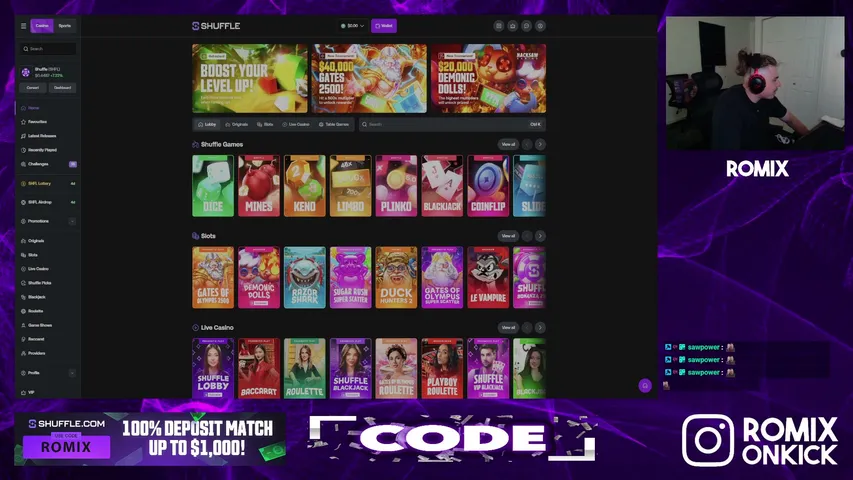 Romix playing Slots & Casino - Live Casino Stream