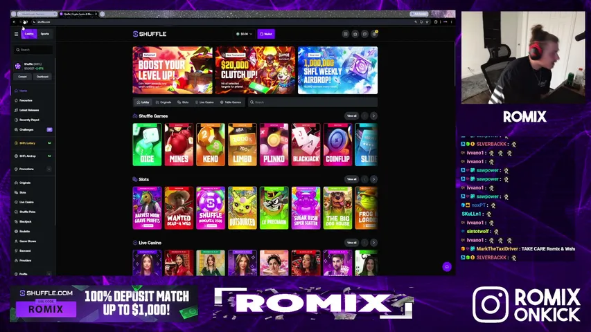 Romix playing Slots & Casino - Live Casino Stream