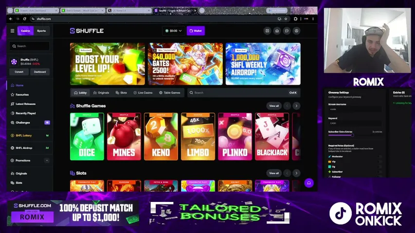 Romix playing Slots & Casino - Live Casino Stream