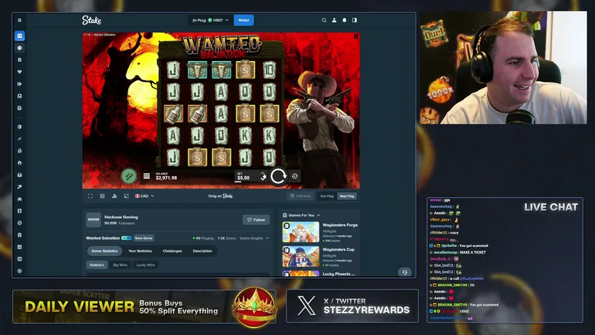 stezzy2g playing Slots & Casino - Live Casino Stream