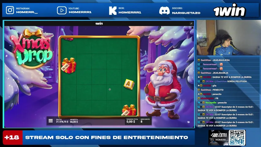 🤡BONUS HUNT y 1v1 CONTRA EL CHAT POR UN TIPEO🤡LA NUEVA BROMA🤡 !ds !1win !tiktok