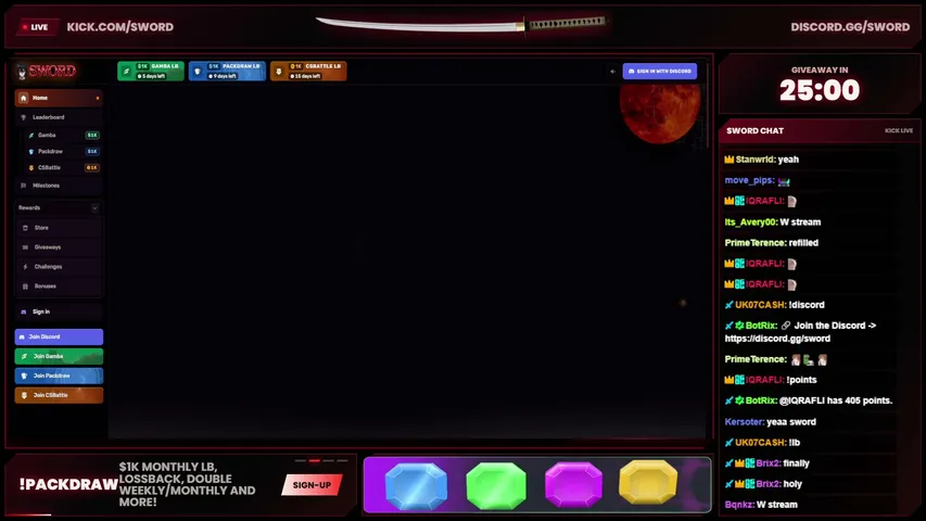 sword live stream