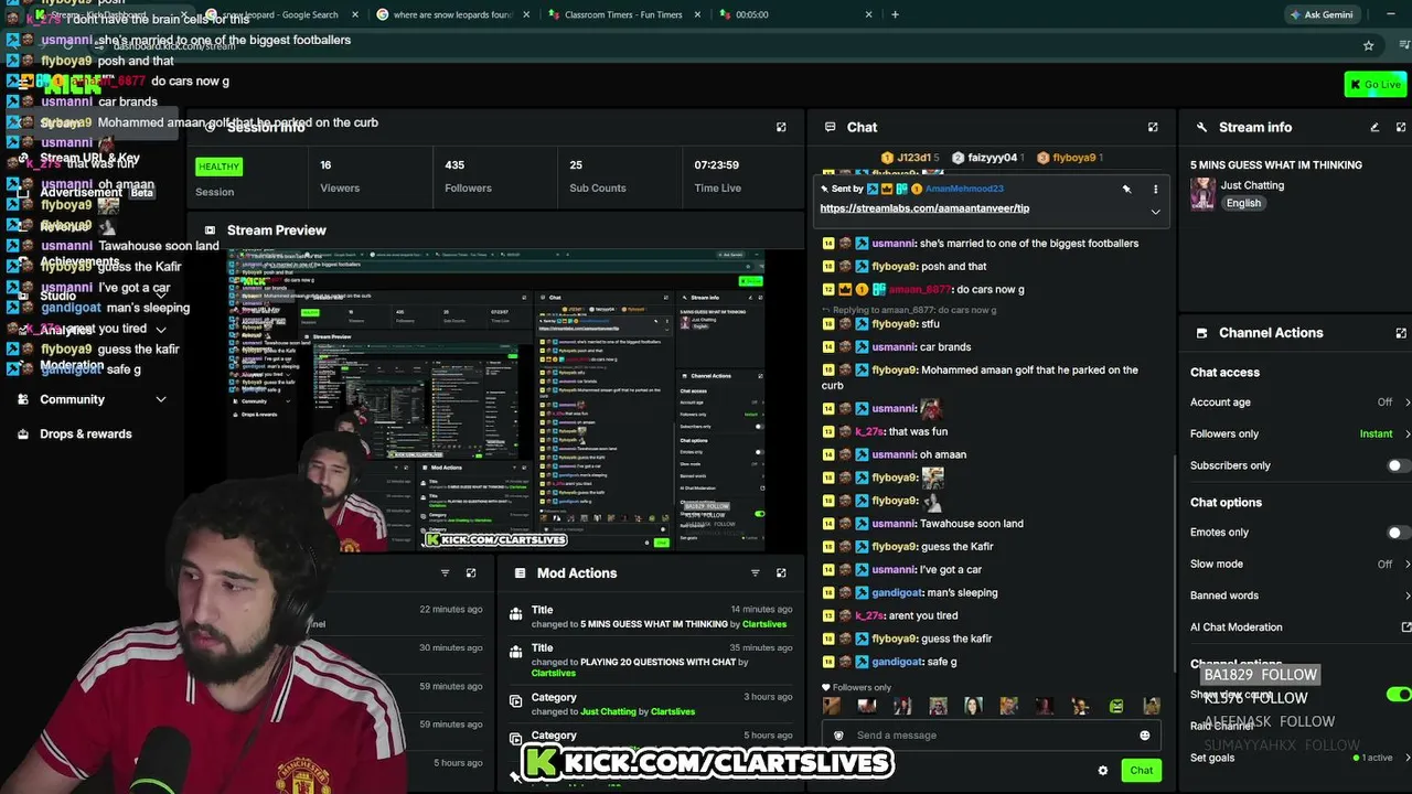 Clartslives live