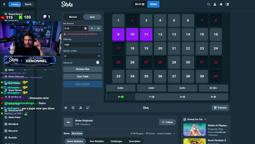 Xenonnel playing Slots & Casino - Live Casino Stream