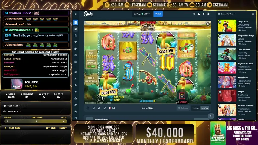 seham playing Slots & Casino - Live Casino Stream
