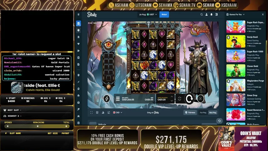 seham playing Slots & Casino - Live Casino Stream
