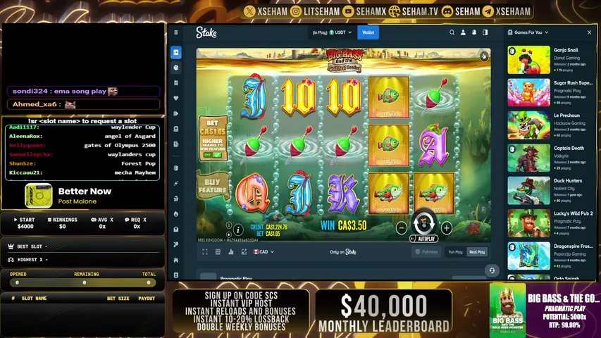 seham playing Slots & Casino - Live Casino Stream