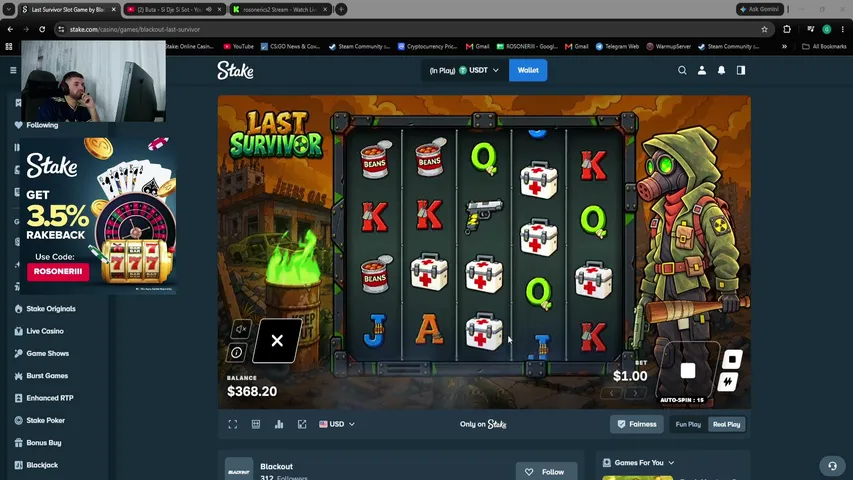 rosonerics2 playing Slots & Casino - Live Casino Stream