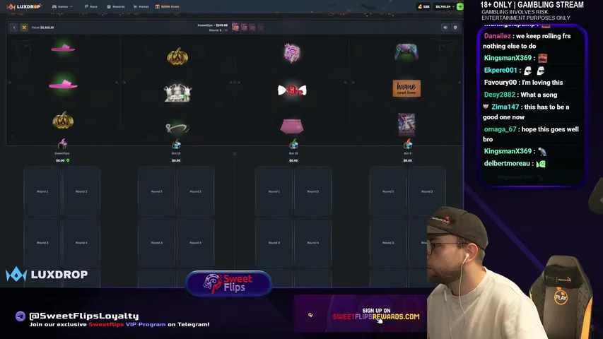 sweetflips playing Slots & Casino - Live Casino Stream