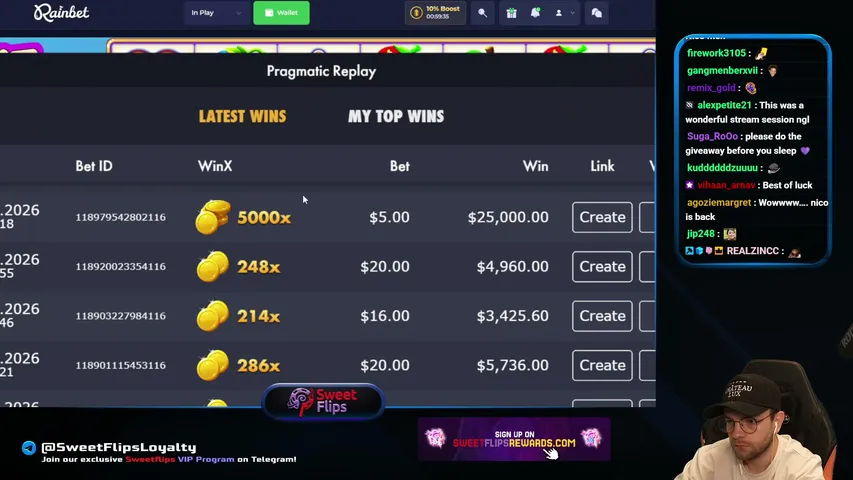 sweetflips playing Slots & Casino - Live Casino Stream