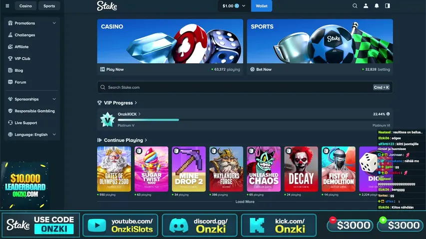 onzki playing Slots & Casino - Live Casino Stream