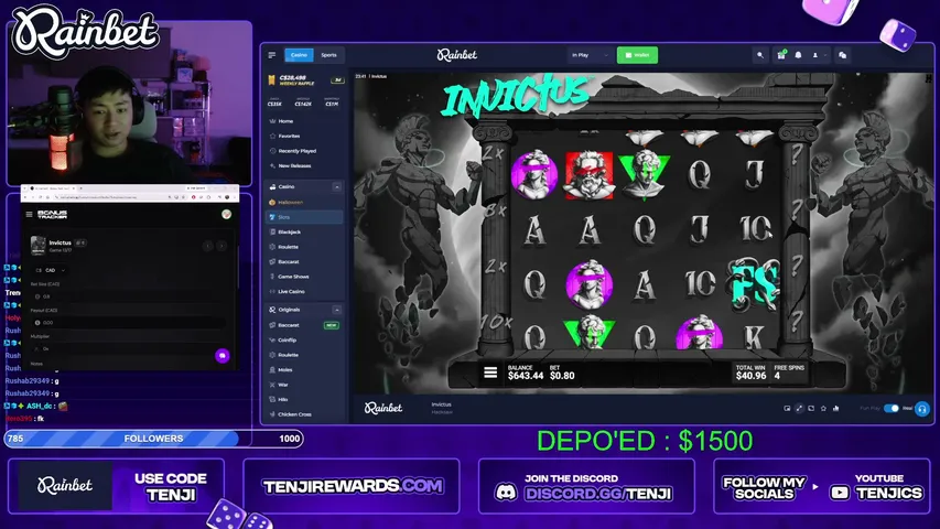 tenjii playing Slots & Casino - Live Casino Stream