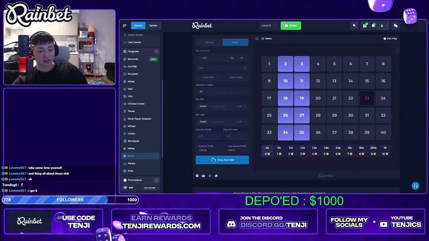 tenjii playing Slots & Casino - Live Casino Stream