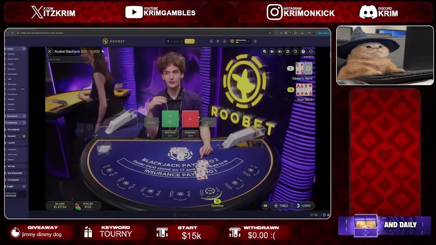$1000 RAW WIZARD CAT GIVEAWAY | BEST LEADERBOARD IN THE SCENE! | !roobet !lb !notorious