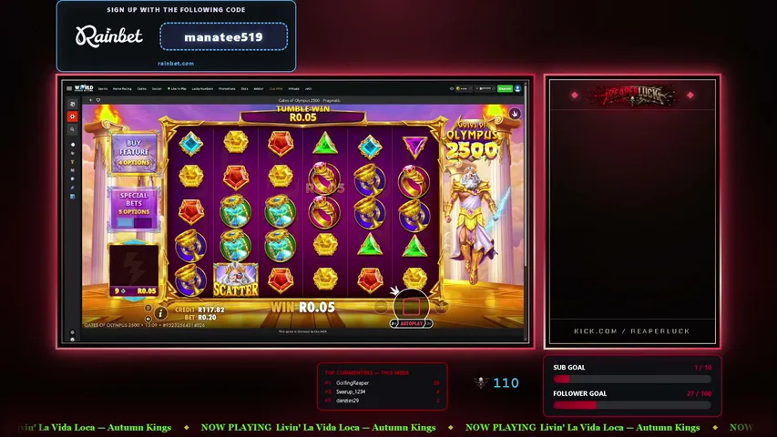 reaperluck playing Slots & Casino - Live Casino Stream