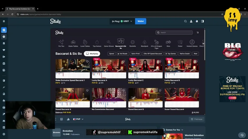supremokhalifa playing Slots & Casino - Live Casino Stream