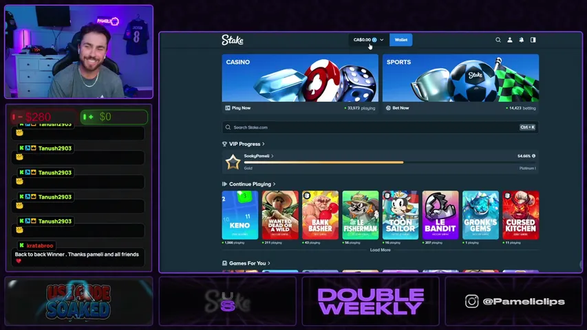 pameli playing Slots & Casino - Live Casino Stream