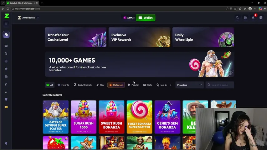 ameliadusk playing Slots & Casino - Live Casino Stream