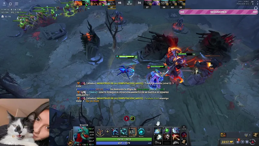 Doteando y hablando con un intenso.