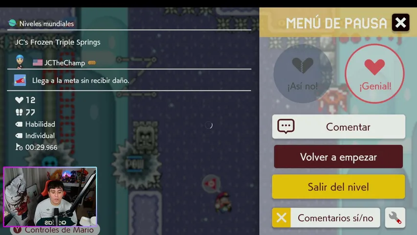 David_Nez playing Super Mario Maker 2 - Live Casino Stream