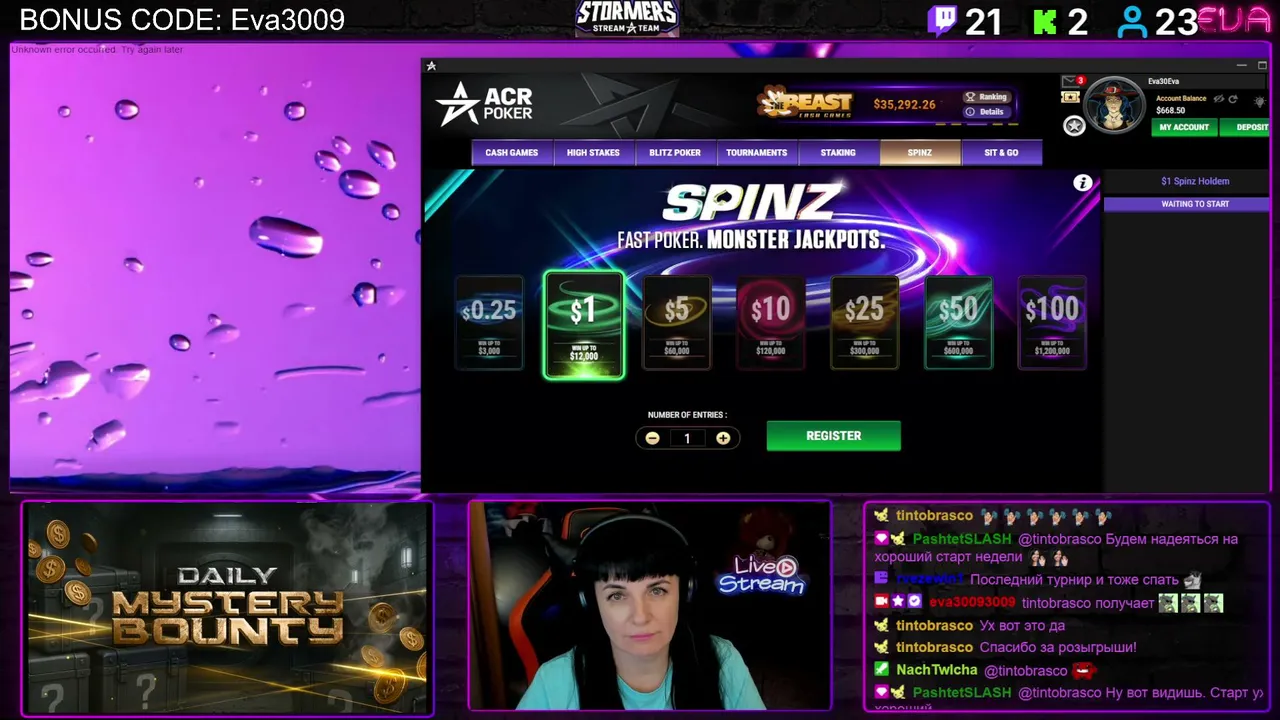 Eva3009 live